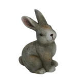 Figura ceramiczna zając A 4014BG 13,5 cm szary