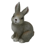 Figura ceramiczna zając B 4014BG 18 cm szary