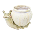 Figura ogrodowa z osłonką ślimak 21 cm