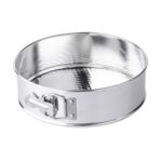 Forma tortownica 16 cm fakturowane dno srebrny