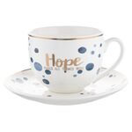 Filiżanka ze spodkiem Mare Hope 240 ml biały