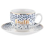 Filiżanka ze spodkiem Mare Faith 240 ml wielokolorowy