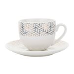 Filiżanka ze spodkiem Estelle 240 ml biały