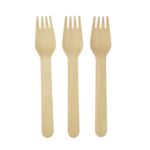 Widelec drewniany 8 sztuk