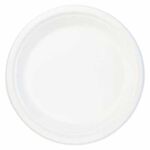 Talerz biodegradowalny z trzciny cukrowej 23 cm 6 sztuk
