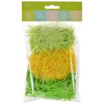 Trawa papierowa trójkolorowa zielono-żółty
