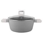 Garnek aluminiowy Serrano z pokrywką 20 cm 2,1 l