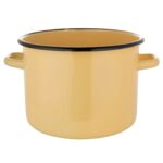 Garnek emaliowany prosty gładki bez pokrywki 22 cm 7 l