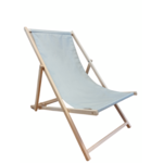 Leżak drewniany 120 x 58 x 80 cm szary