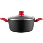 Garnek aluminiowy Mars z pokrywką 24 cm 4,3 l