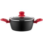 Garnek alumioniowy Mars z pokrywką 20 cm 2,2 l