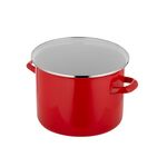 Garnek emaliowany prosty gładki bez pokrywki 20 cm 3,9 l