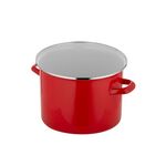 Garnek emaliowany prosty gładki bez pokrywki 16 cm 2,1 l