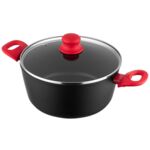 Garnek aluminiowy Mars z pokrywką 24 cm 3,5 l