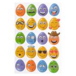 Zestaw naklejek pisanki buźki mix