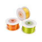 Wstążka wielkanocna 270 x 2,5 cm żółty / pomarańczowy / zielony