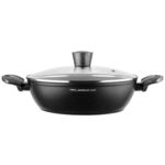 Garnek aluminiowy niski Bono z pokrywką 28 cm 3,8 l