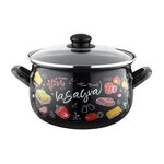 Garnek emaliowany Pyza Lasagna z pokrywką 16 cm 2,2 l