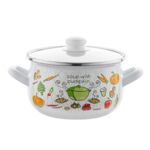 Garnek emaliowany Pyza Lumino z pokrywką 22 cm 5,3 l