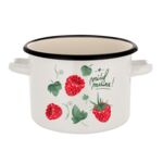 Garnek emaliowany prosty bez pokrywki Malina 20 cm 4,5 l