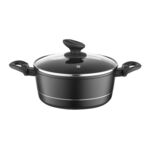 Garnek aluminiowy Delux z pokrywką 20 cm 2,1 l