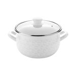 Garnek emaliowany Pyza Diamond z pokrywką 20 cm 4,2 l