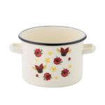 Garnek emaliowany prosty bez pokrywki Biedronka 20 cm 4,5 l