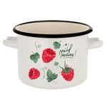 Garnek emaliowany prosty bez pokrywki Malina 22 cm 6 l
