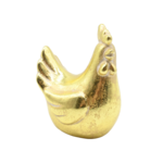 Figurka ceramiczna kogut 13 cm złoty