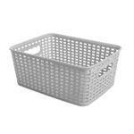 Koszyk Rattan classic 4,5 l prostokątny jasnoszary