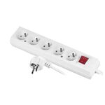 Przedłużacz WS z pięciokrotnym gniazdem i uziemieniem PS-570WS 5 m + Z JONEX 