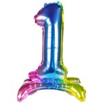 Balon foliowy cyfra 1 stojący