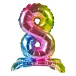 Balon foliowy cyfra 8 stojący