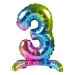 Balon foliowy cyfra 3 stojący