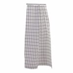 Zasłonka prysznicowa Malva 120 x 180 cm kratka czarnobiały