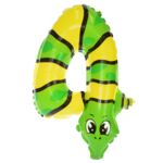 Balon foliowy cyfra 4 wąż