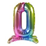 Balon foliowy cyfra 0 stojący