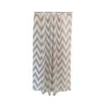 Zasłonka prysznicowa Malva 180 x 180 cm zygzaki białoszary