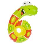 Balon foliowy cyfra 6 gąsienica