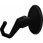 Wieszak łamany z przyssawkami Malva czarny