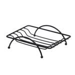 Mydelniczka prosta Malva 11 x 8 x 3 cm metalowa druty czarny