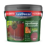 Impregnat do drewna ogrodowego i betonowych płotów mahoń 4,5 l + 11% GRATIS Luxdecor