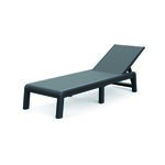 Leżak Mallorca grafitowy