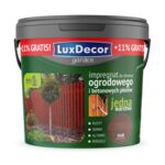 Impregnat do drewna ogrodowego i betonowych płotów teak 4,5 l + 11% GRATIS LuxDecor