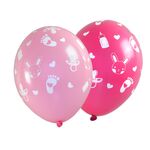 Balon Baby shower dziewczynka 28 cm 5 sztuk