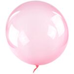 Balon Bubble różowy 50 cm