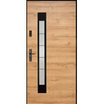 Drzwi zewnętrzne prawe Toscana jasno-brązowy 90P 207,7 cm