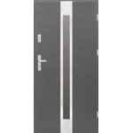 Drzwi zewnętrzne prawe Bergamo 90P antracyt 206,8 cm