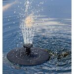 Fontanna solarna na wodę 16 x 16 x 8,5 cm czarny