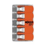 Szybkozłączka instalacyjna linka 5 x 4 mm2 5 sztuk  WAGO